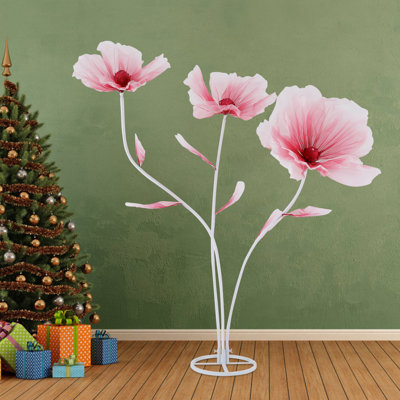 Fleurs de mariage artificielles à trois têtes