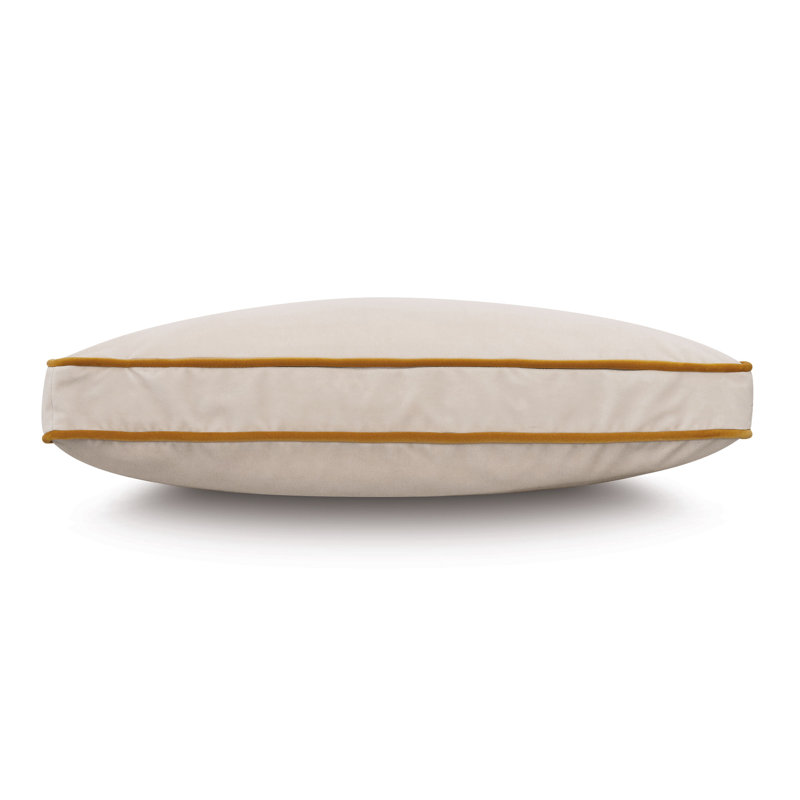 Uma Velvet Pillow Cover & Insert, Ivory