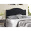 Nailhead Trim Adjustable Upholstered Headboard in Linen Fabric, Metal Legs-178823638-192145565