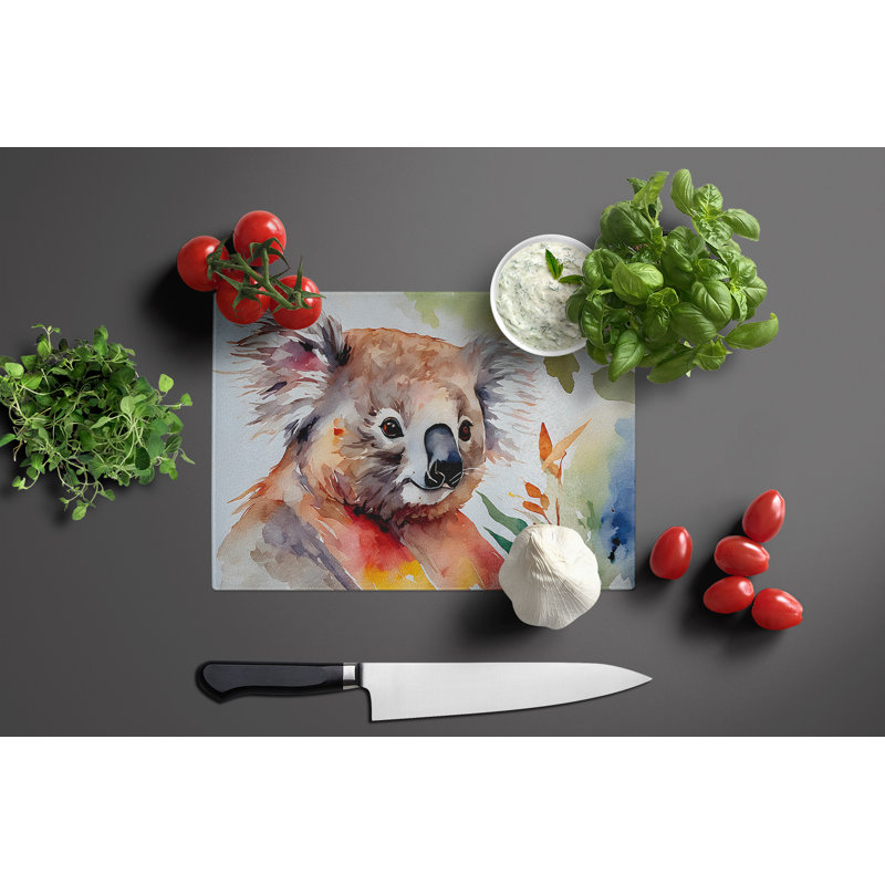 Koala Glass Cutting Board Large