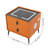 Smart Bedside Table with 2 Drawers, Bluetooth Speaker, Wireless Charging Station, USB Ports, LED Light and Fingerprint Lock, Modern Nightstand 19.70" W x 15.75" D x 18.11" H-1018907475