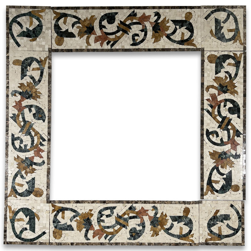 Carreau de mosaïque en marbre 6 po x 20 po