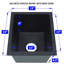 Évier de bar en granite avec accessoires encastrable Lqsqua LQS L 13 po x l 15 po-106943153