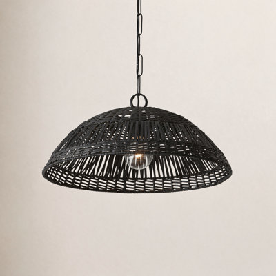 Elfie Single Light Rattan Dimmable Pendant