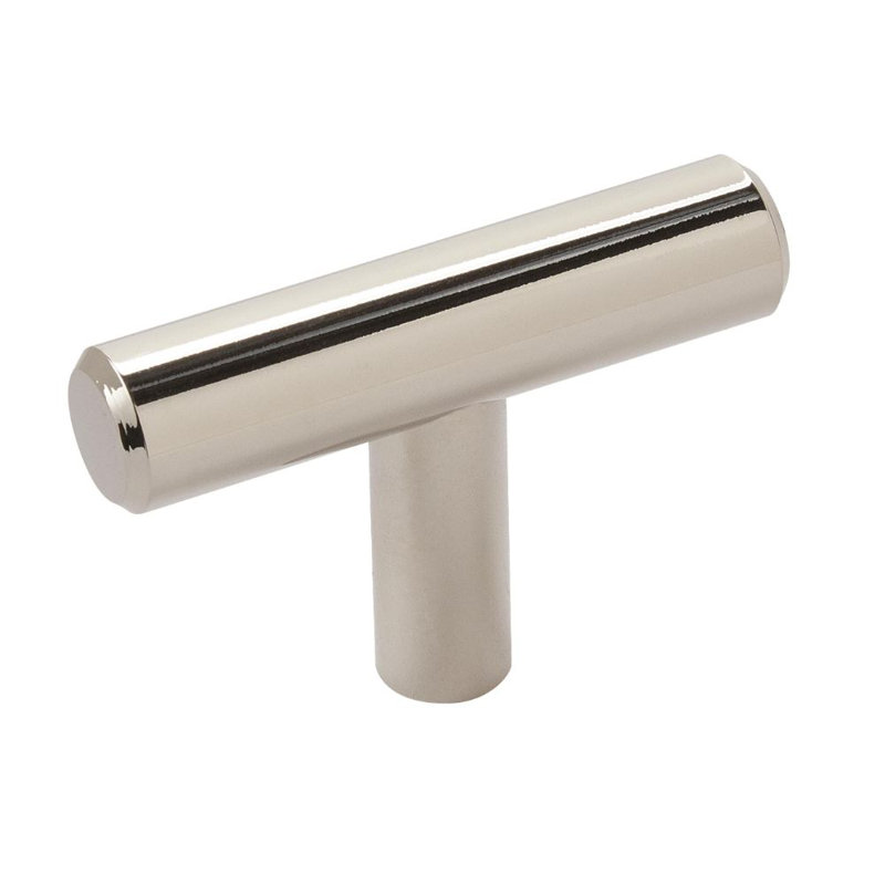 Bar Pulls 1-15/16 inch (49mm) Length Polished Nickel Cabinet Knob - 10 Pack, Polished Nickel