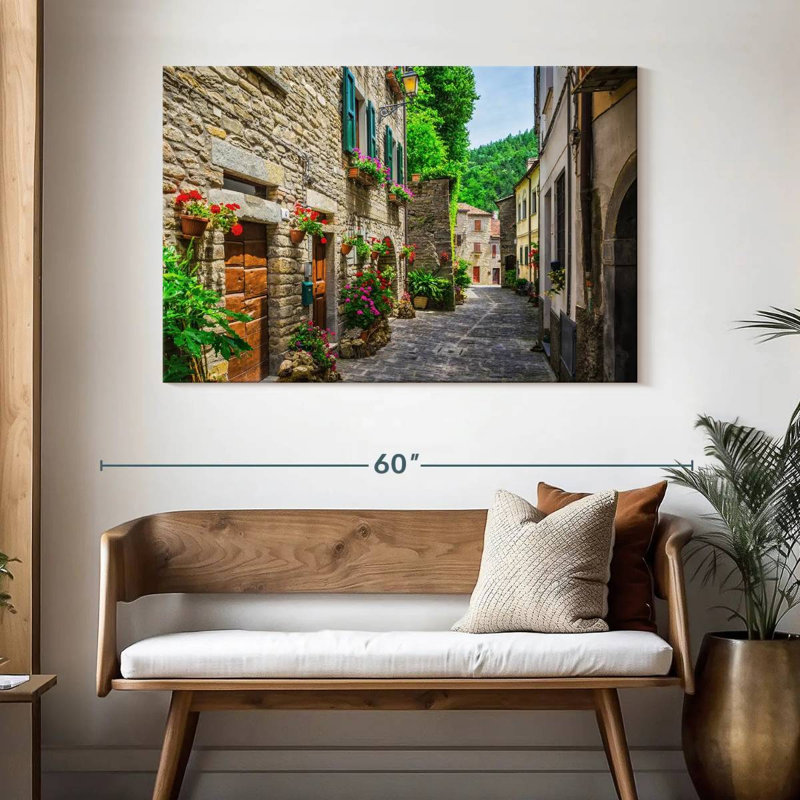 Ravi, ville toscane, rue, H 32 po x l 48 po