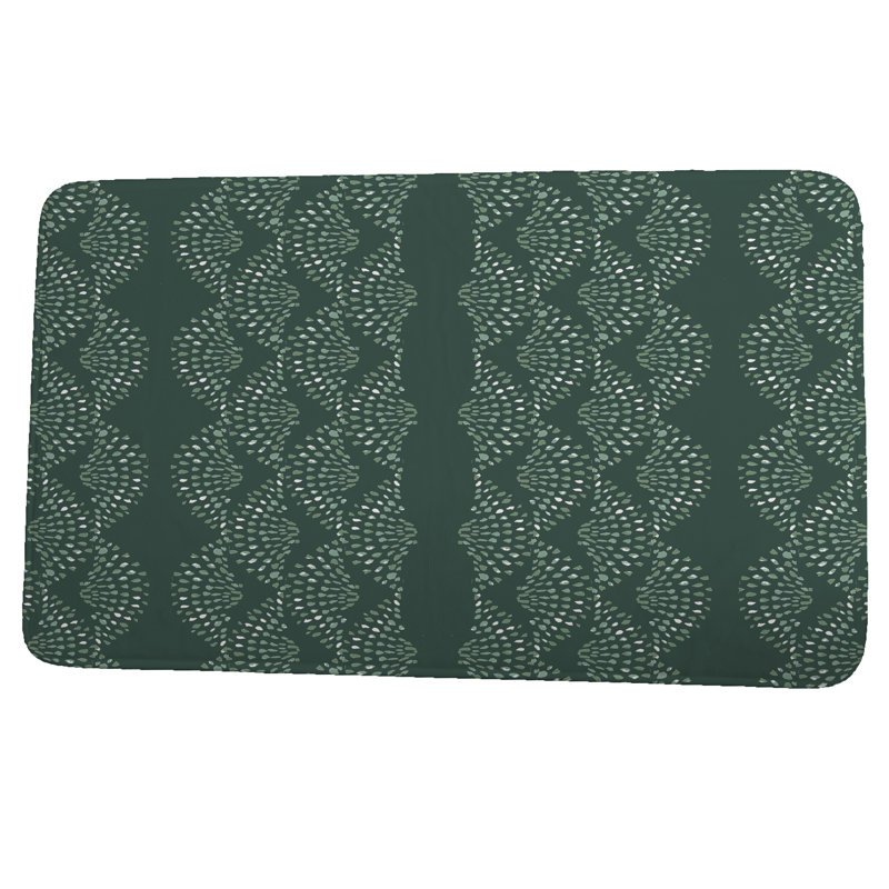 Tapis de bain Hiawassee, l 17 po x L 24 po, Vert