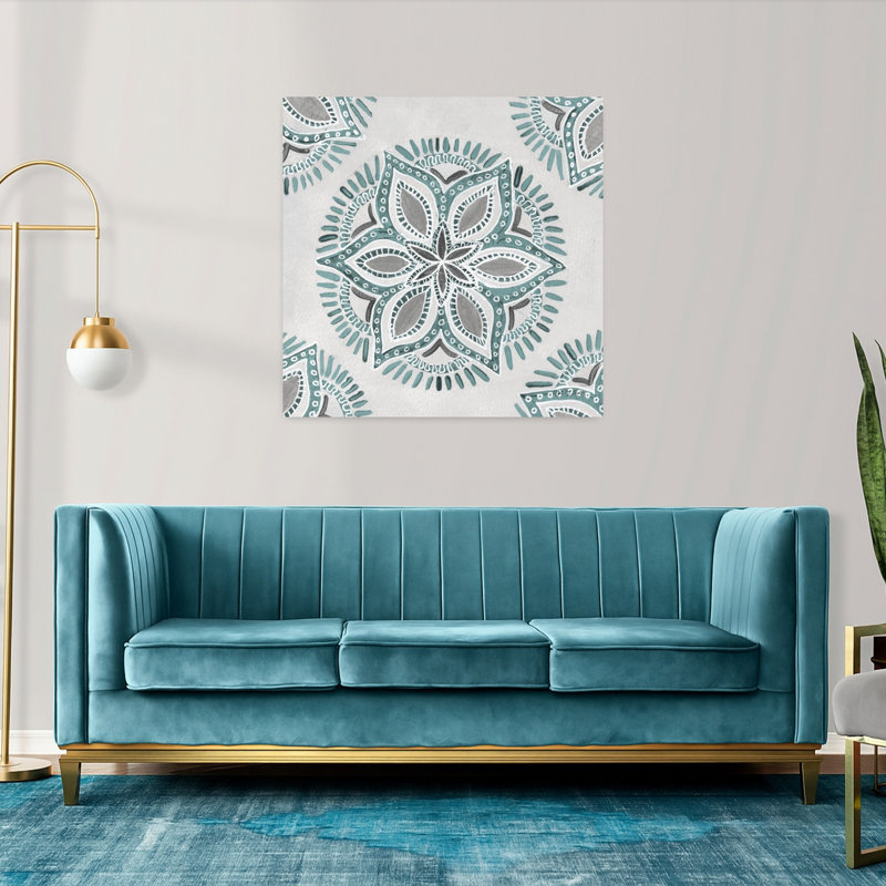 Étoile mandala II, art floral, H 36 po x l 36 po