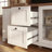 90.6" Modern Farmhouse TV Stand With Glass Doors, Drawers & Adjustable Shelves
