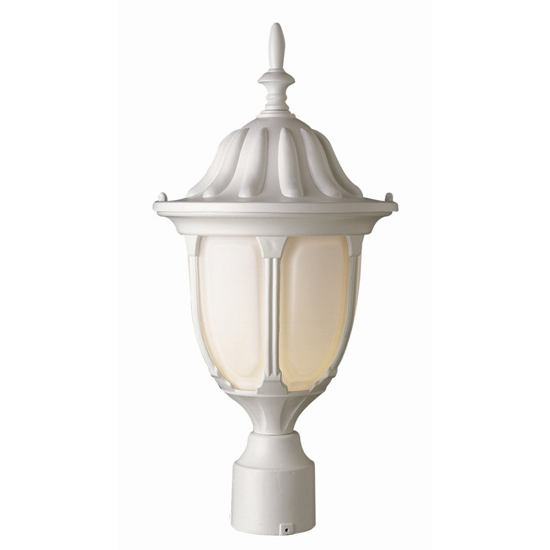 Tête de lanterne H 19 po Annagret, Blanc