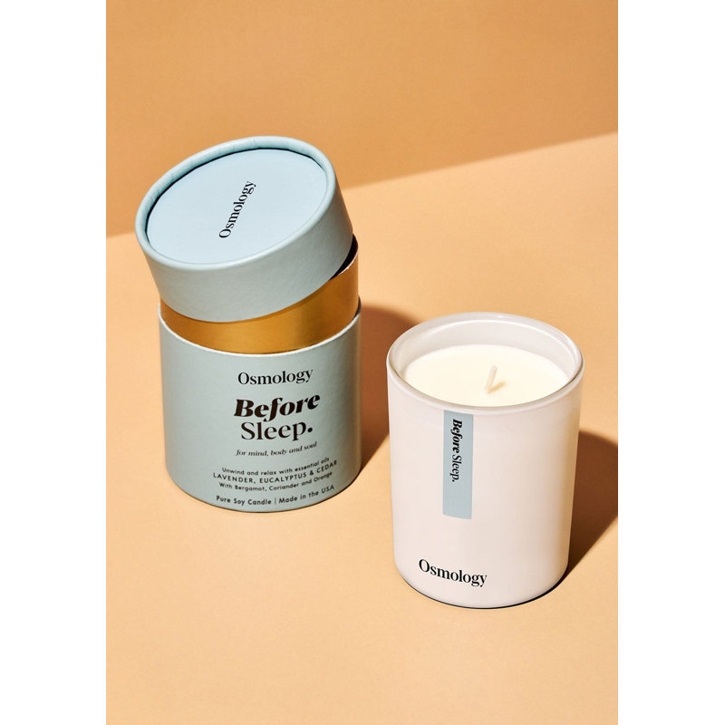 Bougie parfumée avant de dormir - eucalyptus et cèdre lavande