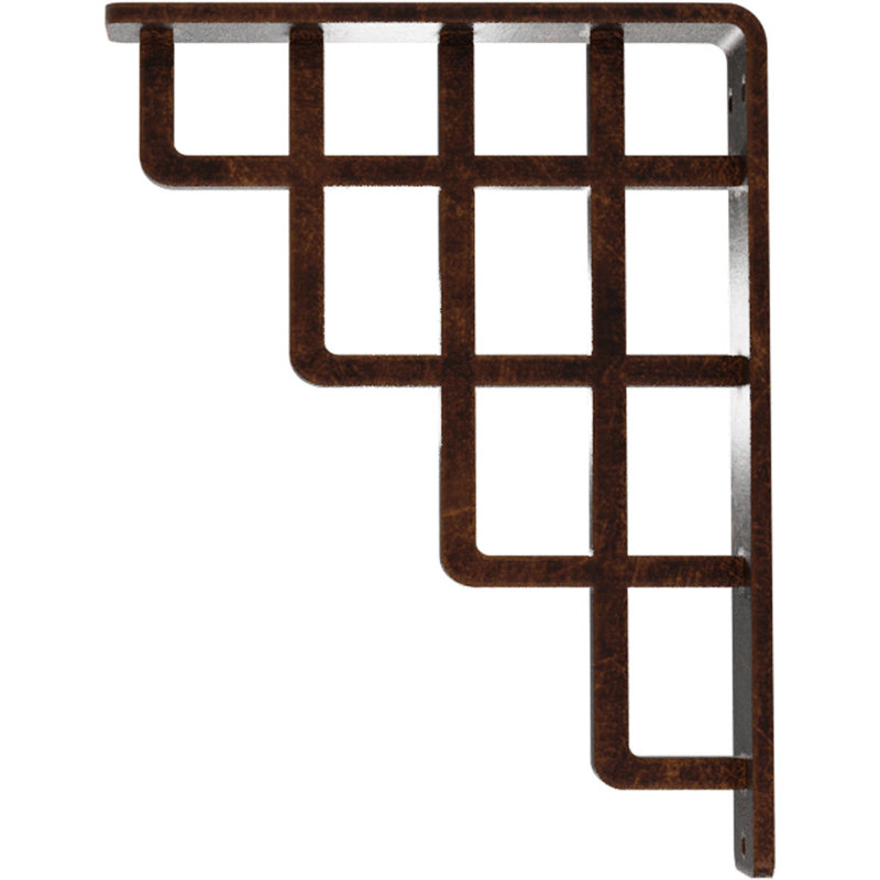 Support en fer forgé Diane, Cuivre antique, H 8 po x l 1,5 po x P 5,5 po