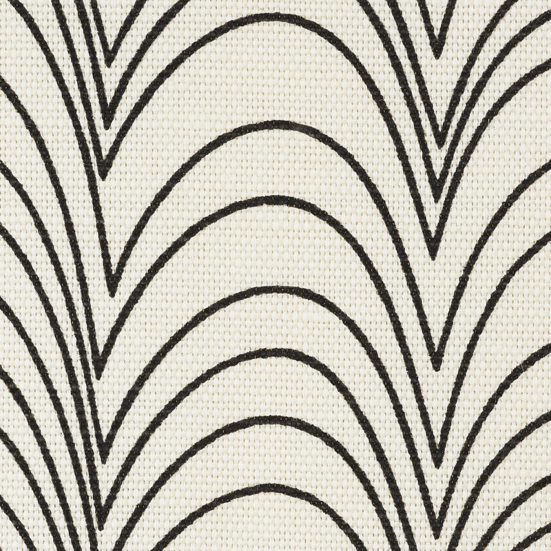 Schumacher x Studio Bon Richter Fabric, Black