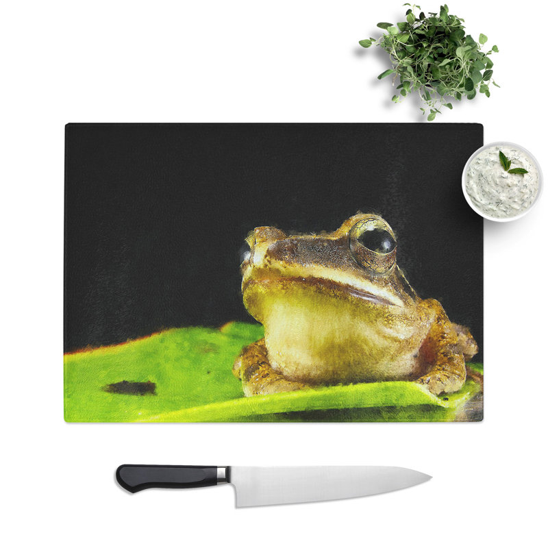 Frog Vol.2 Chopping Board, 0.4cm H x 28.5cm W x 39cm L