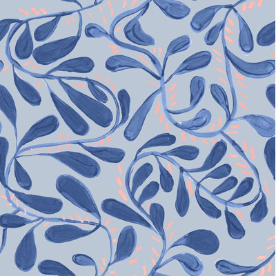 Susan Hable Floral Wallpaper Double Roll