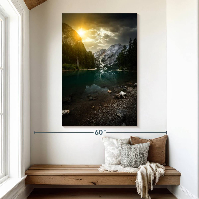 Alvord, lac italien Braies, H 51 po x l 34 po
