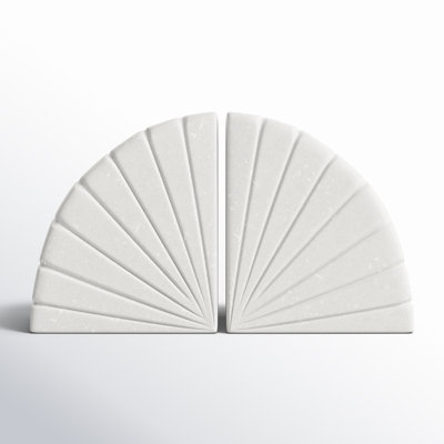 Tash Marble Bookends