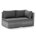 Dark Gray Cushion/Gray Frame