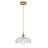Elegant 10" Single-Light Scalloped Petal Glass Pendant-1001525543