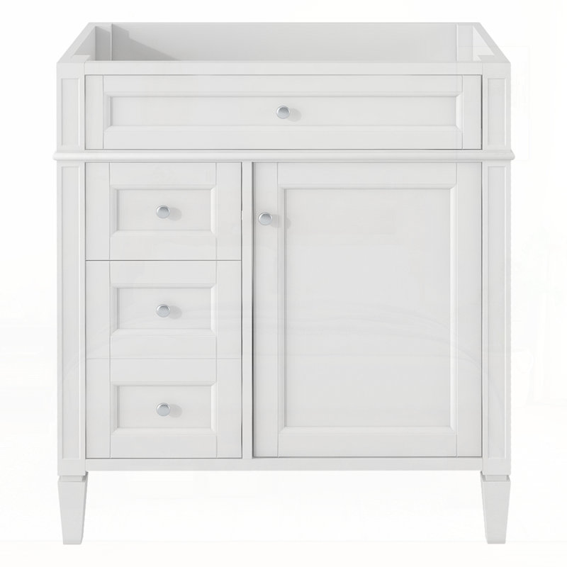 Meuble-lavabo de 30 po sans lavabo supérieur, Blanc