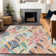 Premium Machine Washable Prisco Orange Rug