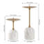 Ensemble de 2 porte-bougies Clayburgh