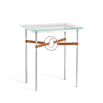 Equus Glass Top Side Table
