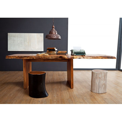 Freeform Extendable Acacia Solid Wood Dining Table