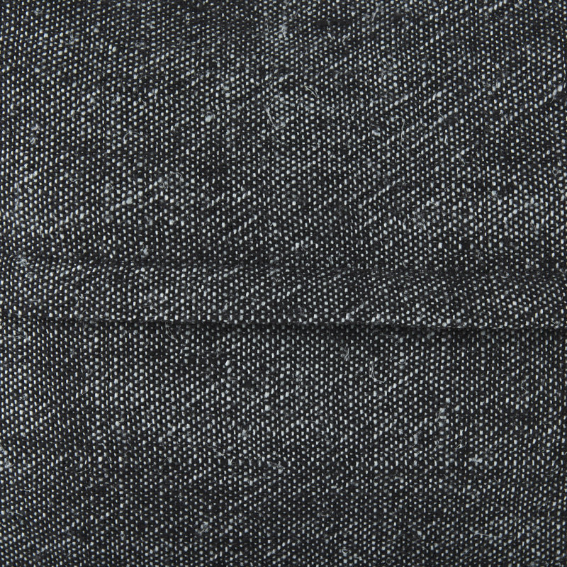 Dark Gray Fringed Throw Pillow Cover