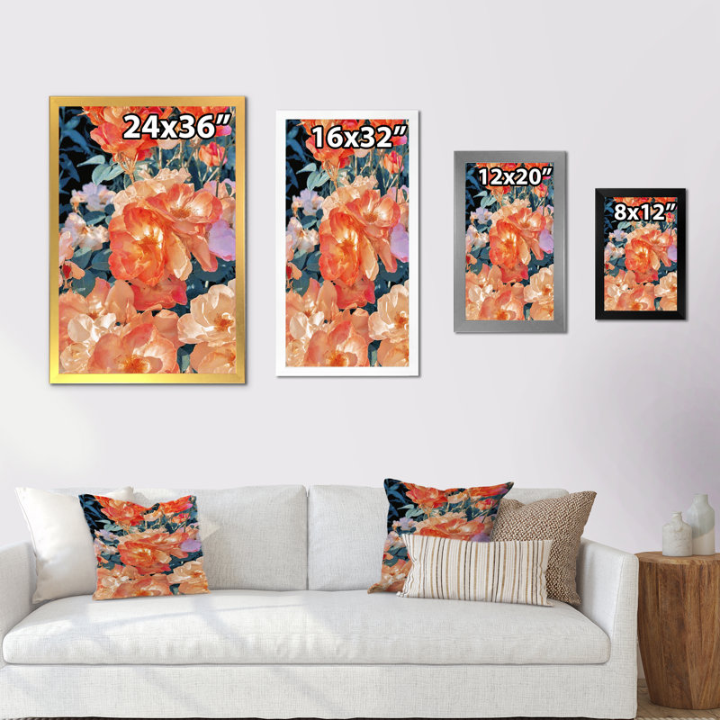 «Botanical Détail Of Blossoming Flowers III», reproduction d'art sur toile traditionnelle, H 32 po x l 16 po x P 1 po
