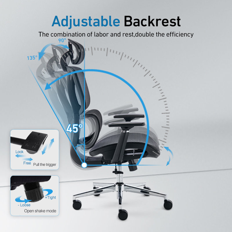 Inbox Zero Gavazova Office Chair with Headrest