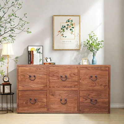 Console en bois d'orme massif