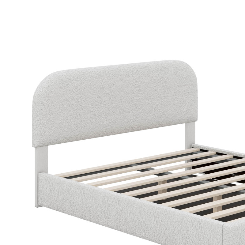 Queen Size Upholstered Platform Bed
