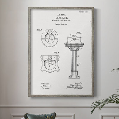 Vintage Sink I Framed Print - Solid Wood