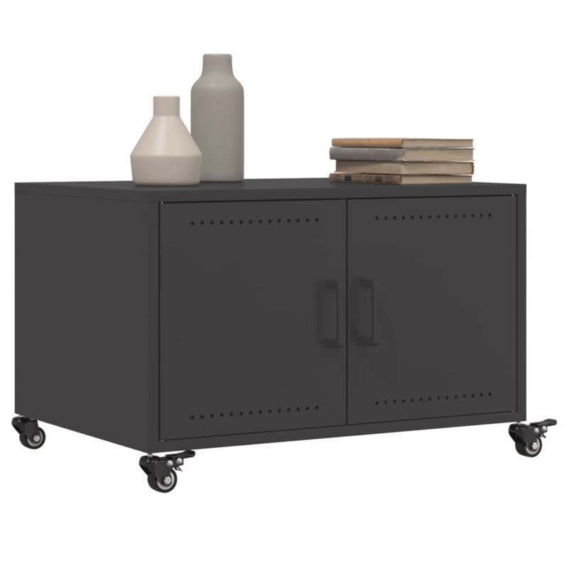 Coffee Table 68x50x43,5 cm Steel, Black
