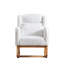 Chaise berçante rembourrée en tissu Maricelys-105689330