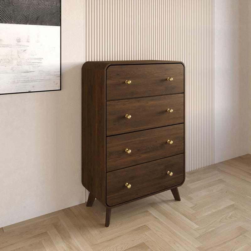 4 Drawers Chest, Brown