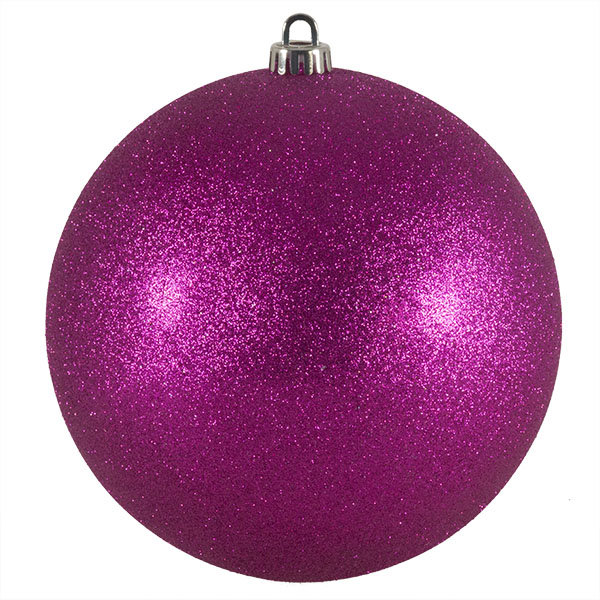 Xmas Ball Ornament, 20cm H x 20cm W, Cerise Pink