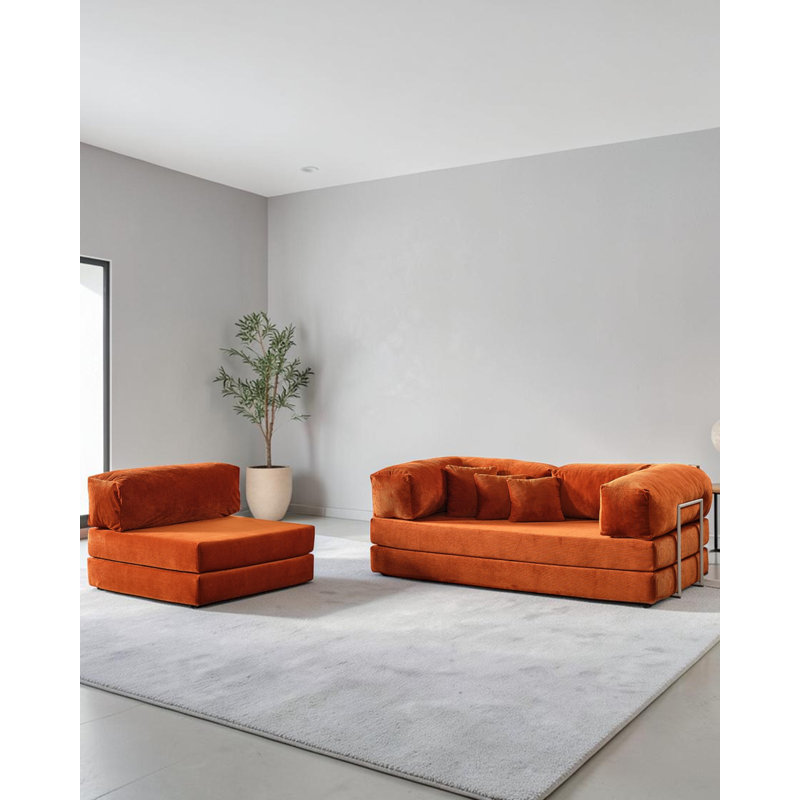 Canapé modulaire en L Terracotta, Terra Cotta