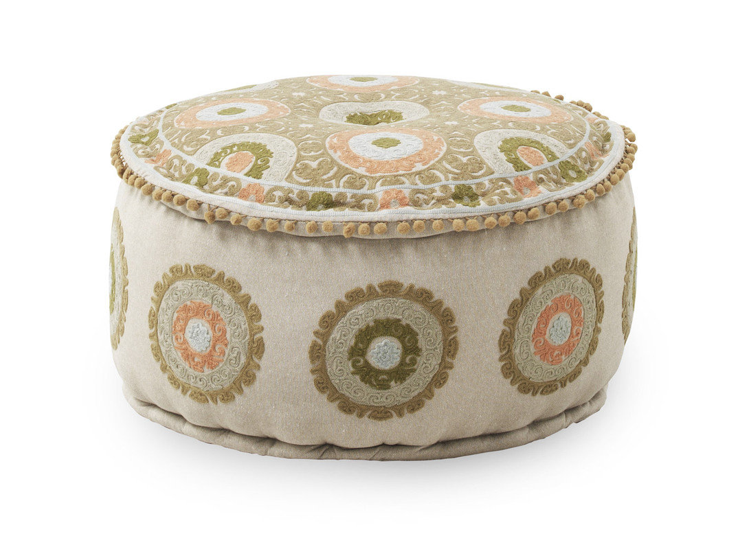 55 cm Pouf Caisley mit geometrischem Muster