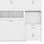 Lit escamotable simple avec placard, tiroirs et bureau