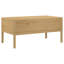 Table basse Ebern Designs FLORO 39 po x 21,9 po x 17,7 po en bois de pin massif-1802444890