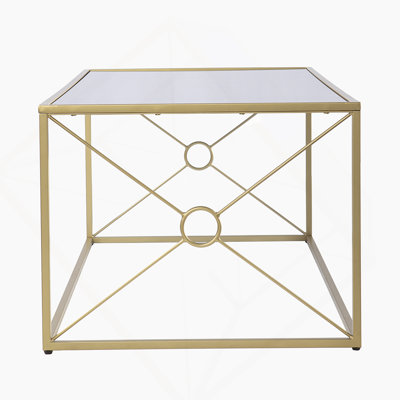 Table basse à miroir