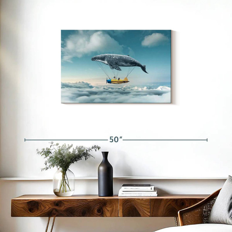 Kelan Whale Airplane, 20" H x 30" W