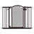 Metal Adjustable Pressure Mounted Pet Gate With Door