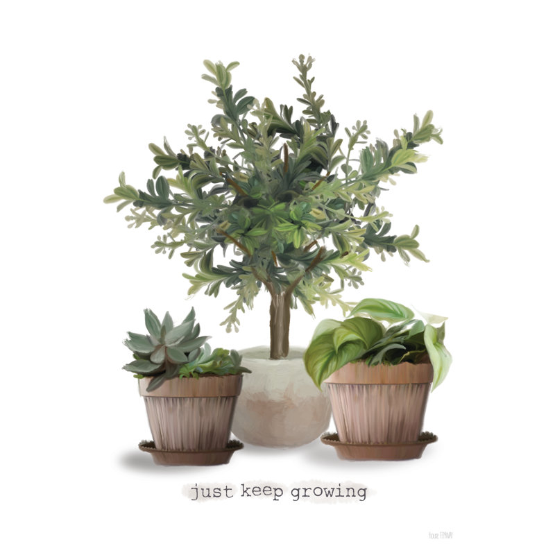 «Just Keep Growing On Canvas» par House Fenway, H 18 po x l 12 po