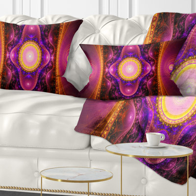Coussin lombaire cryptically fractal design Abstract