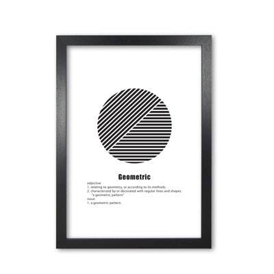 Geometric Meaning Textual Art Print By Pixy Paper by Pixy Paper - Print