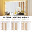 Meuble-lavabo avec 4 tiroirs et miroir lumineux