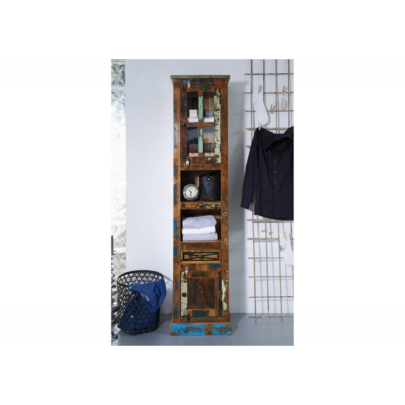 Nature Of Spirit Solid Wood Linen Cabinet